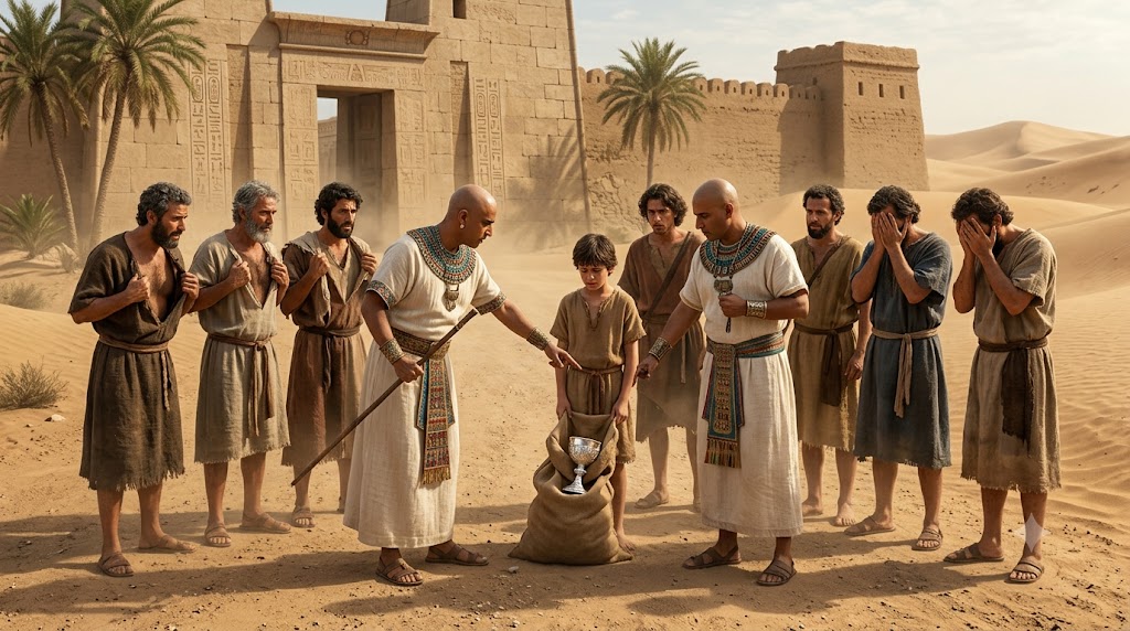 Genesis Chapter 44 — The Ultimate Silver Cup Test: The Discovery of the Divination Chalice and Judah’s Relentless Plea of Substitution