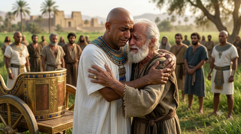 Genesis Chapter 46 — The Sacred Migration: Nocturnal Blueprints at Beersheba and the Exploding Tears of the Goshen Convergence
